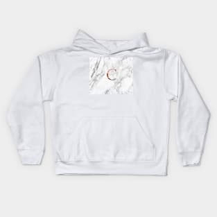 Monogram rose marble C Kids Hoodie